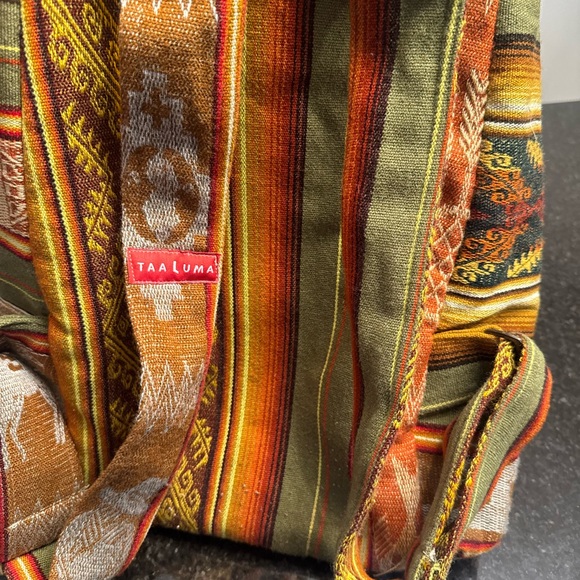 Taaluma Totes Earthy Patterned Backpack - Picture 11 of 13